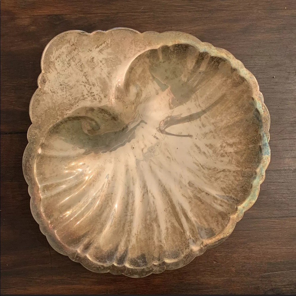 Vtg 1955 Shell Trophy Golf Silverplate Inscribed